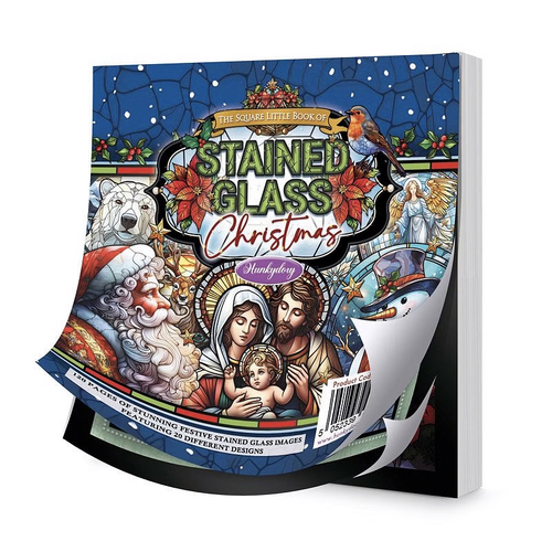 The Square Little Hunkydory Book of : Stained Glass Christmas