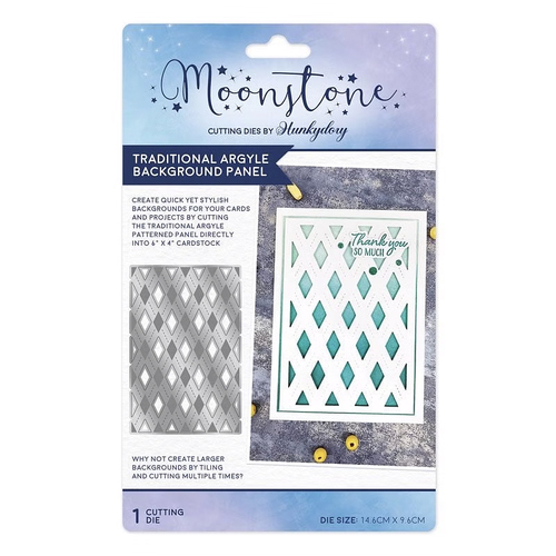 Hunkydory Moonstond Dies - Tradtitional Argyle Background Panel