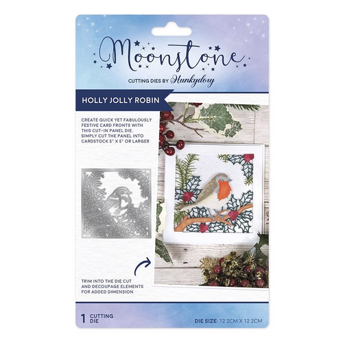 Hunkydory Moonstone Die : Holly Jolly Robin