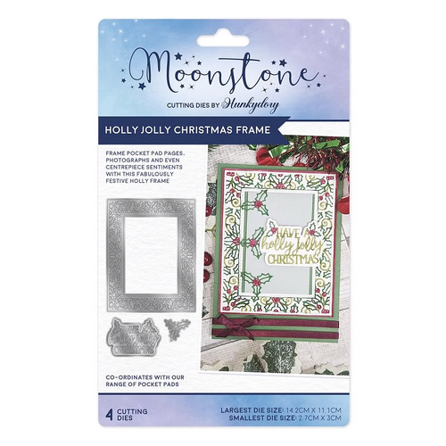 Hunkydory Moonstone Die : Holly Jolly Christmas Frame