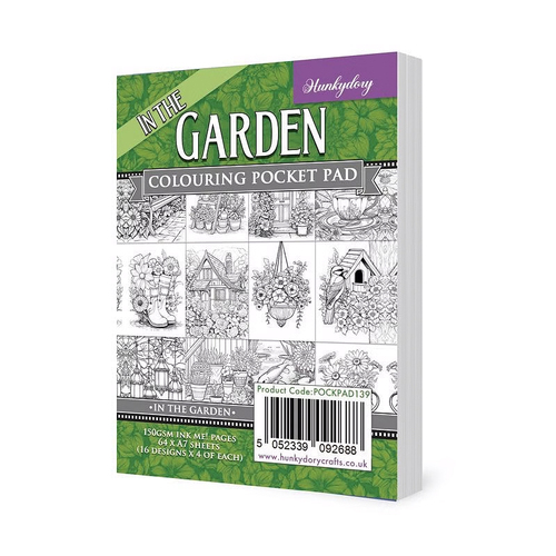Hunkydory Colouring Pocket Pads : In the Garden