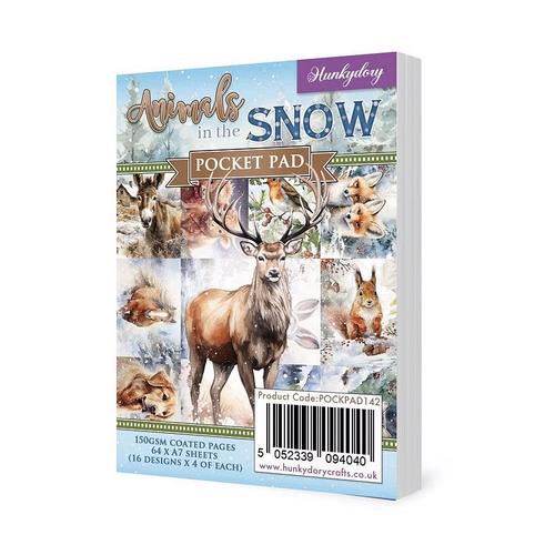 Hunkydory Pocket Pad : Animals in the Snow