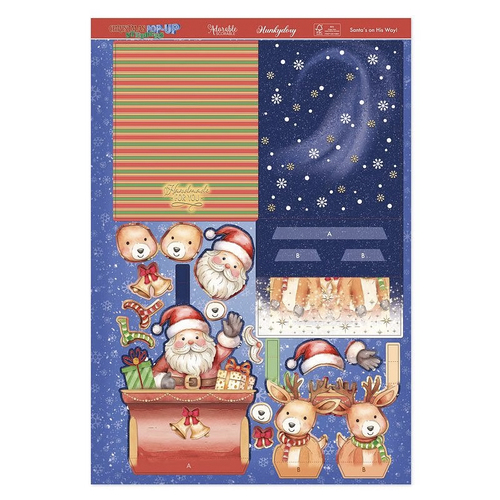 Hunkydory Pop-Up Stepper Card : Santa's on His Way