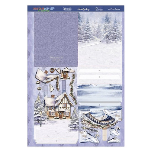 Hunkydory Pop-Up Stepper Card : A Winter Retreat