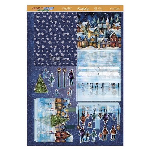 Hunkydory Pop-Up Stepper Card : Frosty Nights