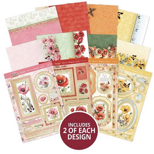 Hunkydory Pretty Poppies Luxury Topper Collection