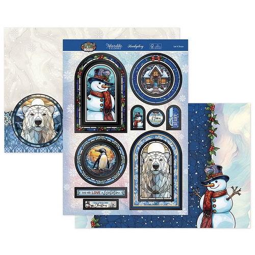 Hunkydory Stained Glass Christmas : Let it Snow Luxury Topper Set