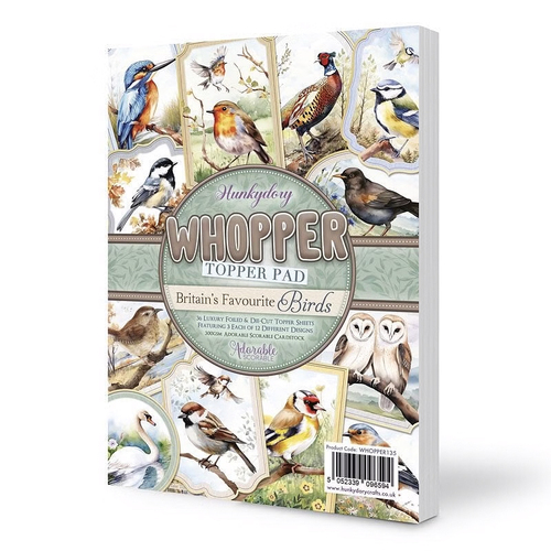 Hunkydory Whopper Topper Pad - Britain's Favourite Birds