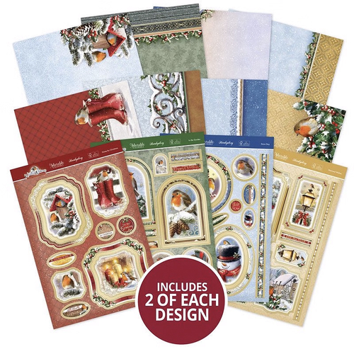Hunkydory Winter Robins : Luxury Topper Collection
