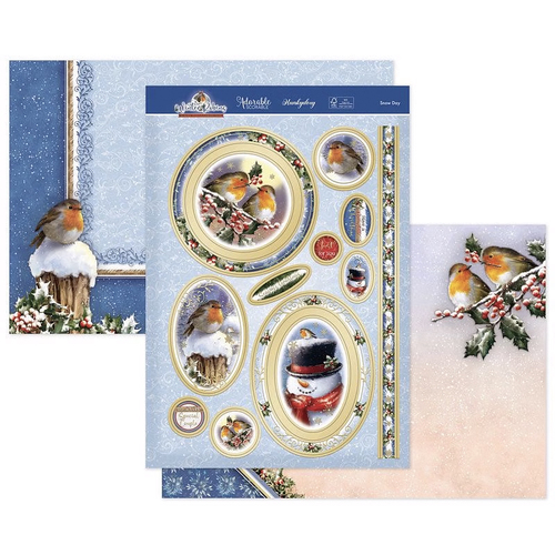 Hunkydory Winter Robins : Snowy Day Luxury Topper Set