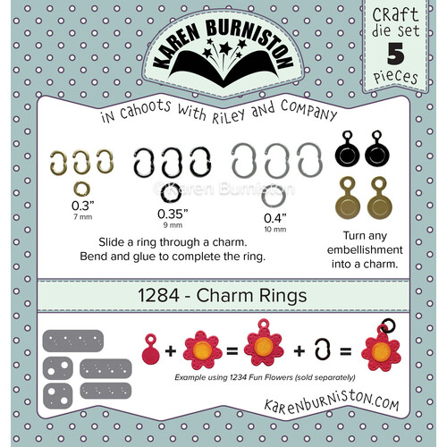 Karen Burniston Charm Rings Die