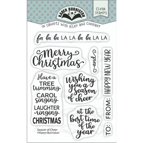 Karen Burniston Season of Cheer Clear Stamp Set