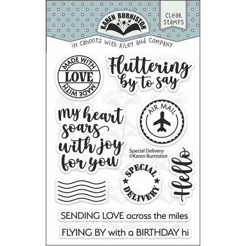 Karen Burniston Special Delivery Clear Stamp Set