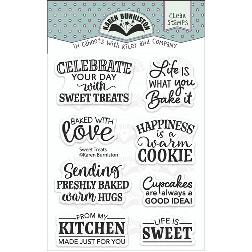 Karen Burniston Sweet Treats Clear Stamp Set