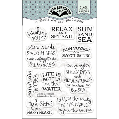 Karen Burniston Cruise Greetings Stamp