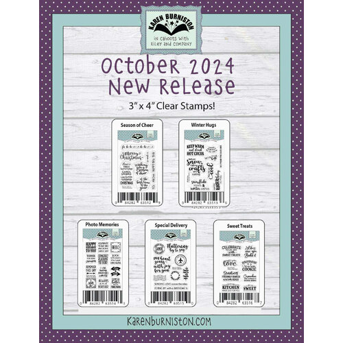 Karen Burniston October 2024 Stamp Release Bundle