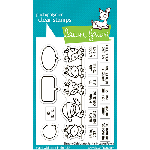 Lawn Fawn Simply Celebrate Santa Stamp Set