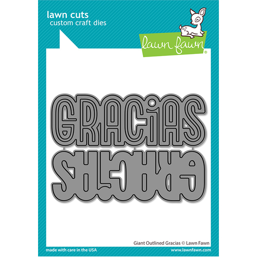 Lawn Fawn Giant Outlined Gracias Die