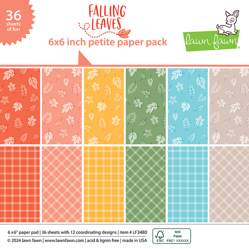 Lawn Fawn Falling Leaves Petite Paper Pack Paper