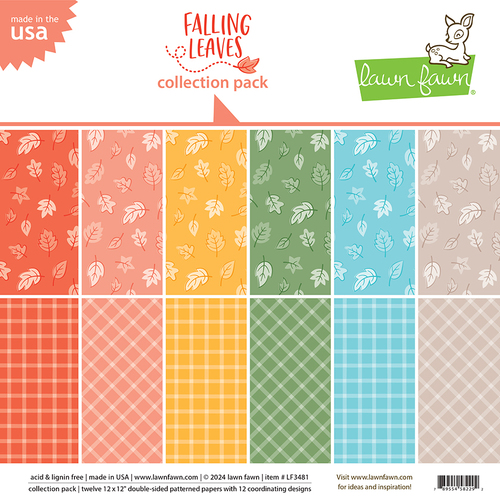 Lawn Fawn Falling Leaves Collection Pack Paper