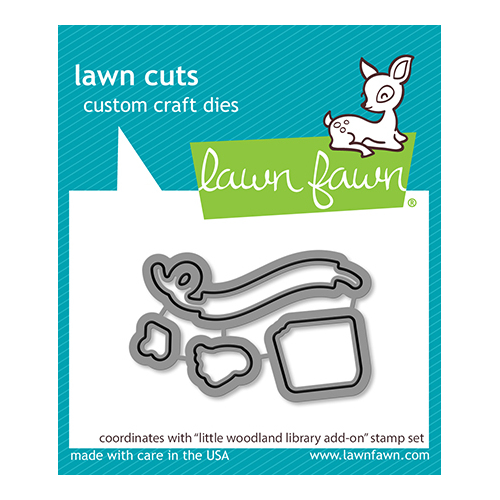 Lawn Fawn Little Woodland Library Add-On Lawn Cuts Die