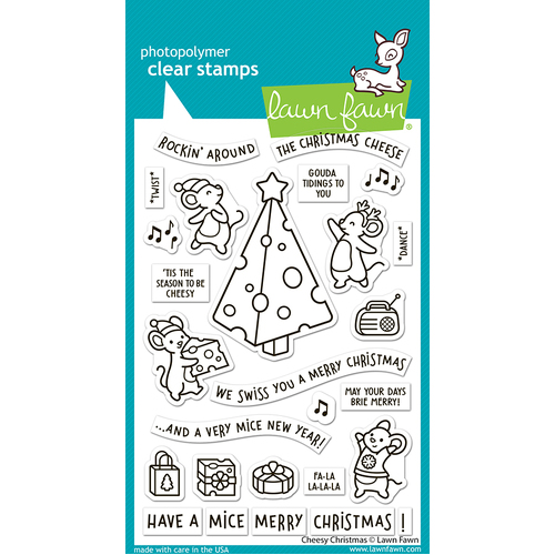 Lawn Fawn Cheesy Christmas Stamp Set