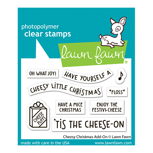 Lawn Fawn Cheesy Christmas Add-On Stamp Set