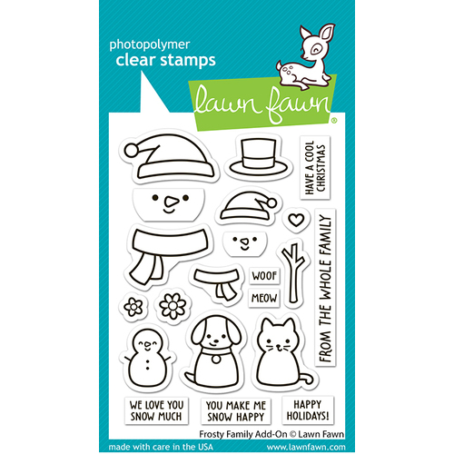 Lawn Fawn Frosty Family Add-On Stamp Set