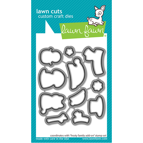 Lawn Fawn Frosty Family Add-On Lawn Cuts Die