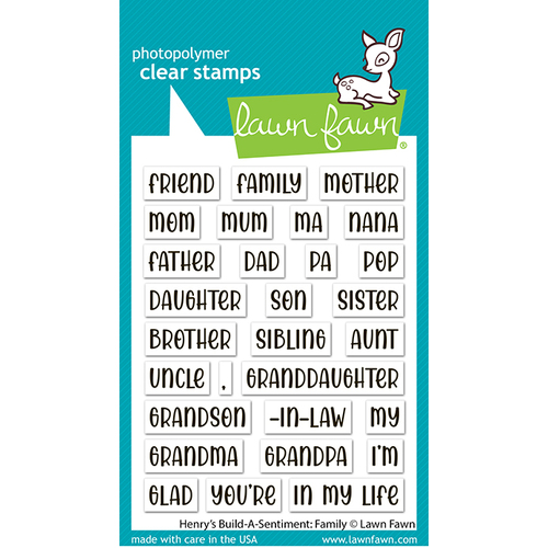 Lawn Fawn Henry's Build-A-Sentiment: Family Stamp Set