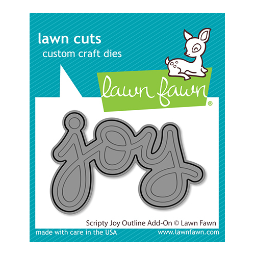 Lawn Fawn Scripty Joy Outline Add-On Dies