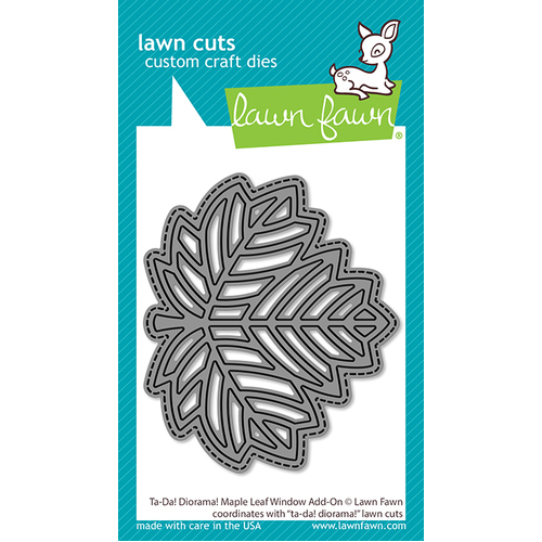 Lawn Fawn Ta-Da! Diorama! Maple Leaf Window Add-On Die Dies