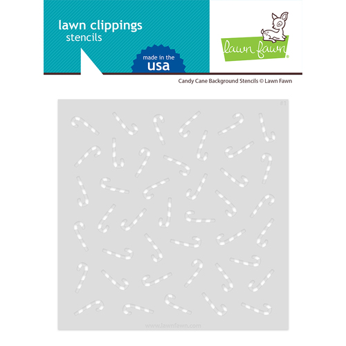 Lawn Fawn Candy Cane Background Stencils