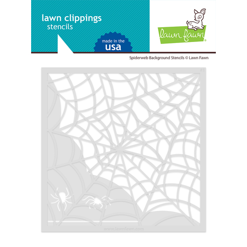 Lawn Fawn Spiderweb Background Stencils