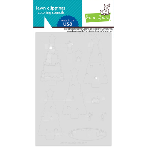 Lawn Fawn Christmas Dreams Coloring Stencils