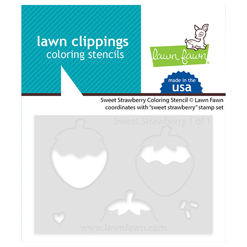 Lawn Fawn Sweet Strawberry Coloring Stencil