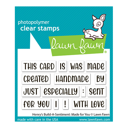 Lawn Fawn Henry's Build-A-Sentiment: Made For You Stamp