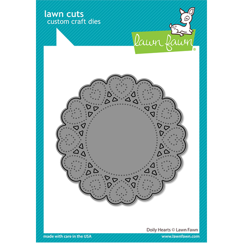 Lawn Fawn Doily Hearts Die