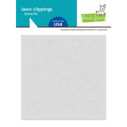 Lawn Fawn Strawberry Fields Background Stencils