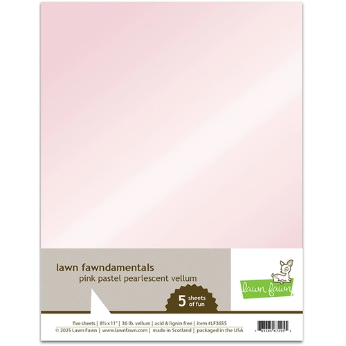 Lawn Fawn Pink Pastel Pearlescent Vellum Pack