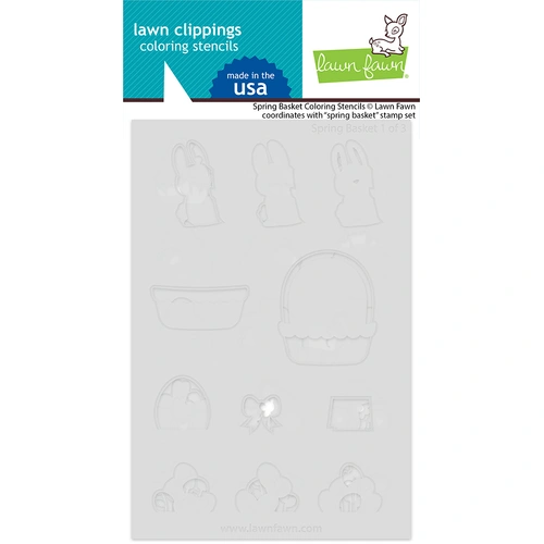 Lawn Fawn Spring Basket Colouring Stencils