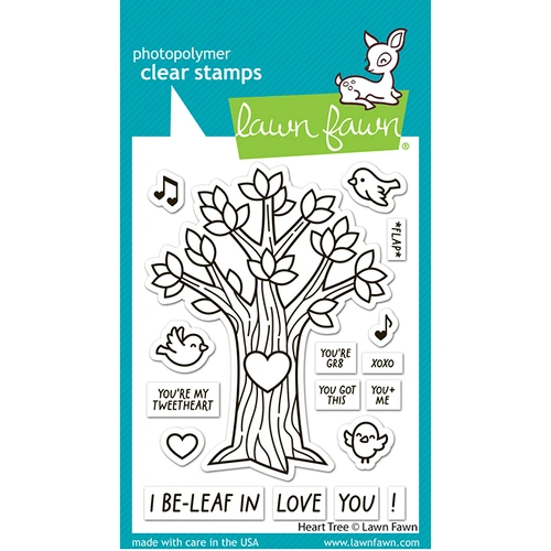 Lawn Fawn Heart Tree Stamp