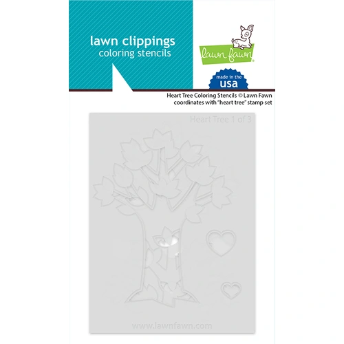 Lawn Fawn Heart Tree Colouring Stencils