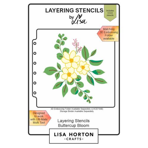 Lisa Horton Layering Stencils : Buttercup Blooms