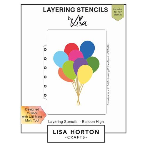 Lisa Horton Layering Stencils - Balloon High