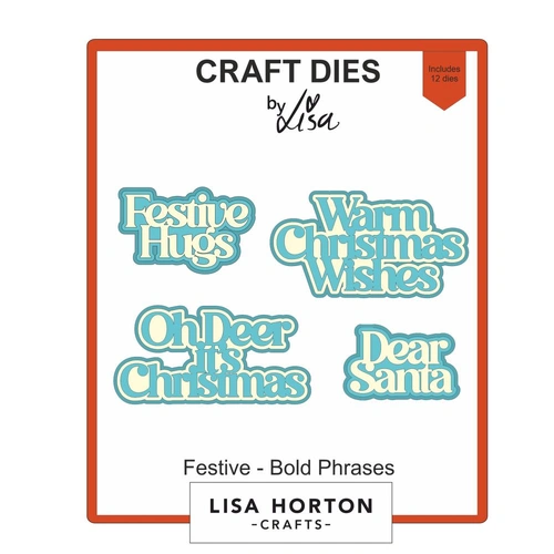 Lisa Horton Craft Dies : Festive Bold Phrases