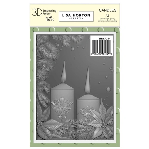 Lisa Horton Embossing Folder - Candles