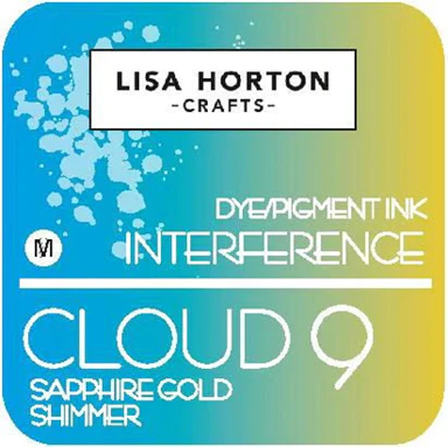 Lisa Horton Cloud 9 Interference Ink Pad - Sapphire Gold Shimmer