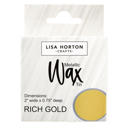 Lisa Horton Crafts Water Based Metallic Wax Tin - Rich Gold #871C