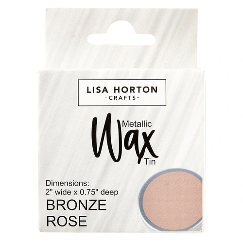 Lisa Horton Crafts Water Based Metallic Wax Tin - Bronze Rose #10412C